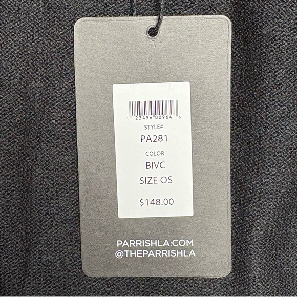 NEW Parrish LA Colorblock Knit Over Shoulder Wrap OS One Size Neutral - Picture 13 of 13